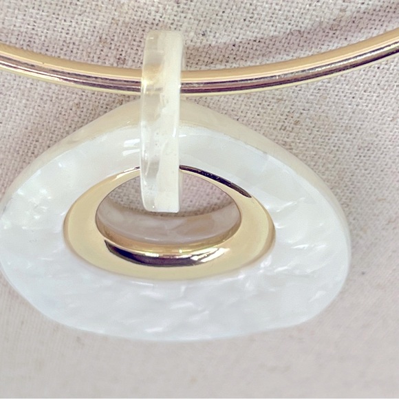 NWOT  Rush by Denis & Charles Choker Necklace with Statement Pendant Signed - Picture 6 of 10